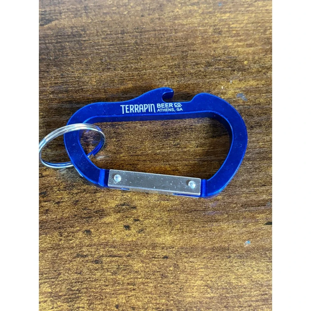 New Unused TERRAPIN Beer Co. Advertising Promo Carabiner Key Chain Bottle Opener